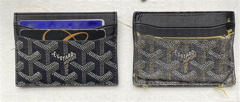 new goyard cardholder vs after ~4 years of use : 